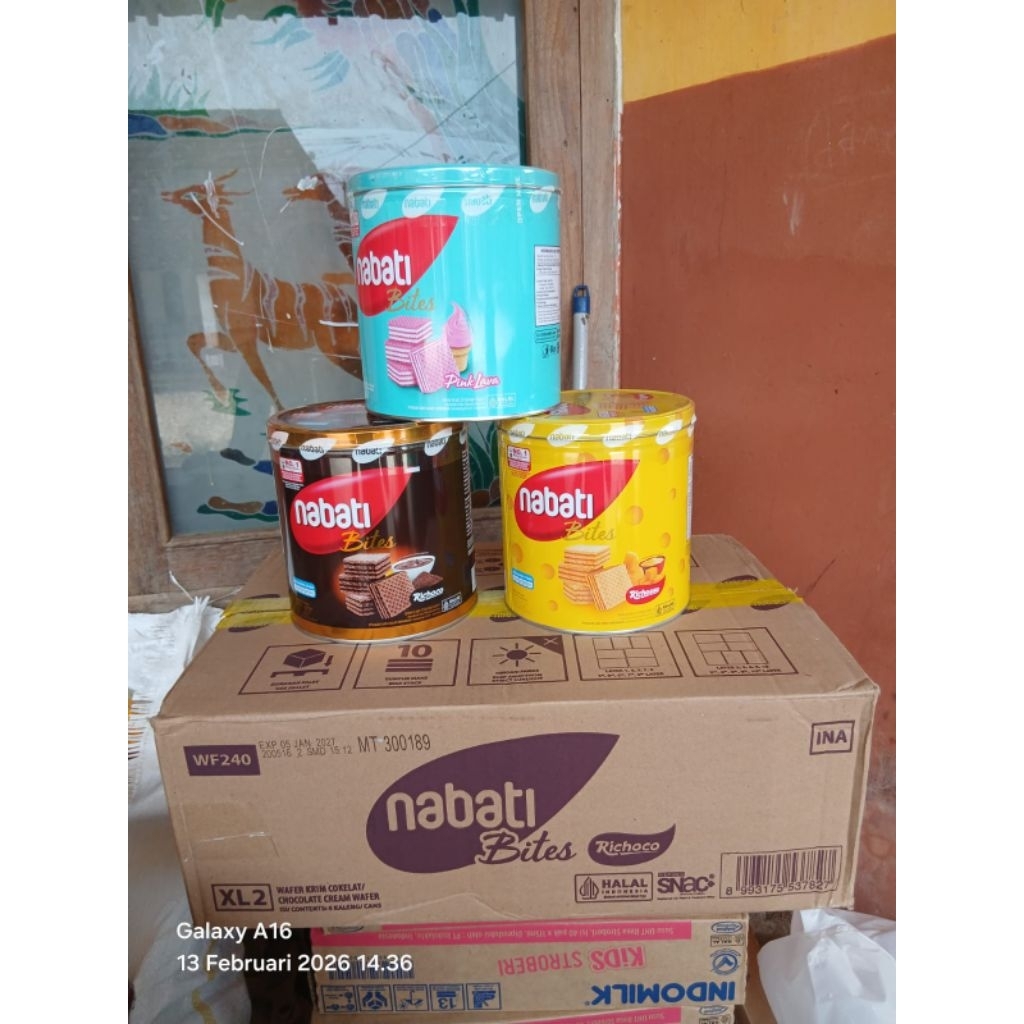 nabati kaleng isi 6 kaleng 1 dus 1 karton