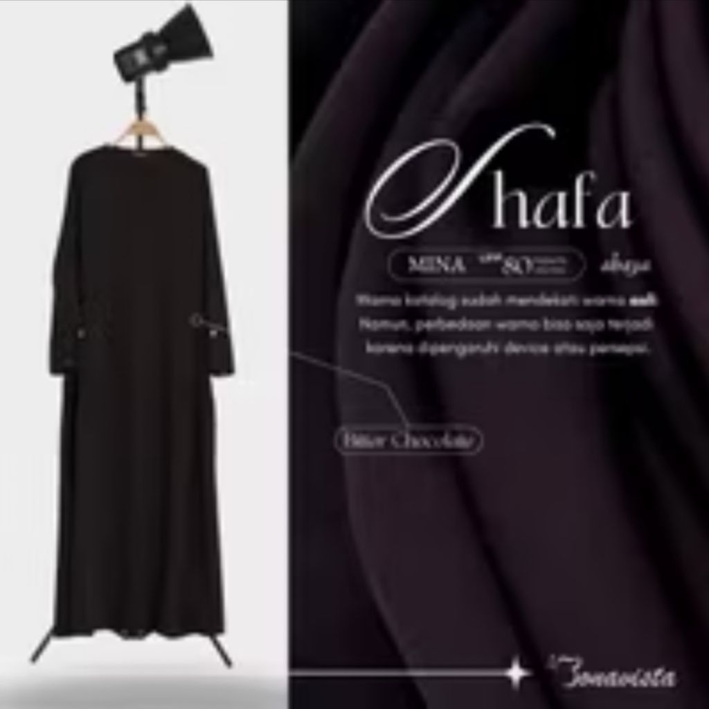 Abaya Shafa Original By Bonavista Mina anti UV