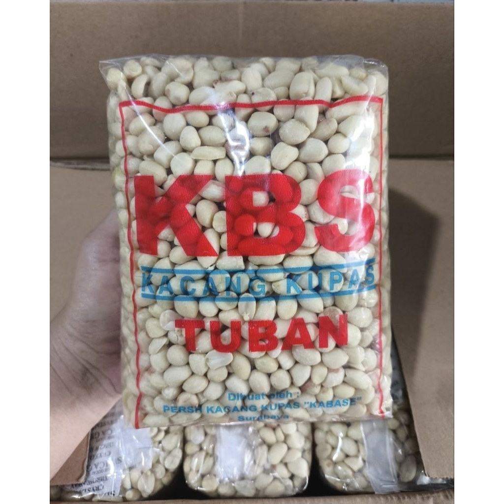 kacang kupas tuban 1kg/ kacang tanah kupas manis