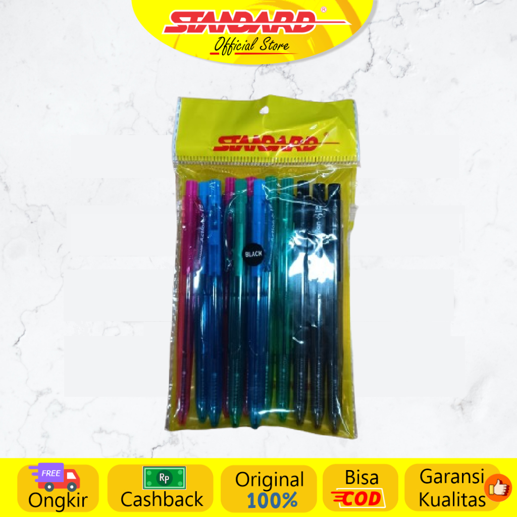 Standard - Pulpen Action 0.5  ( Alat Tulis / Pen / Ballpoint / Pena )