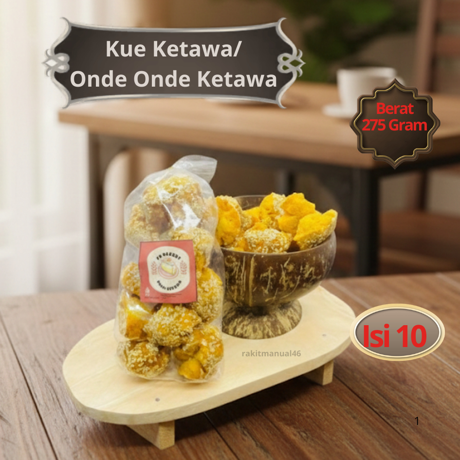 Kue Ketawa Besar / Onde2 Besar Isi 10 Biji Berat 275 gram