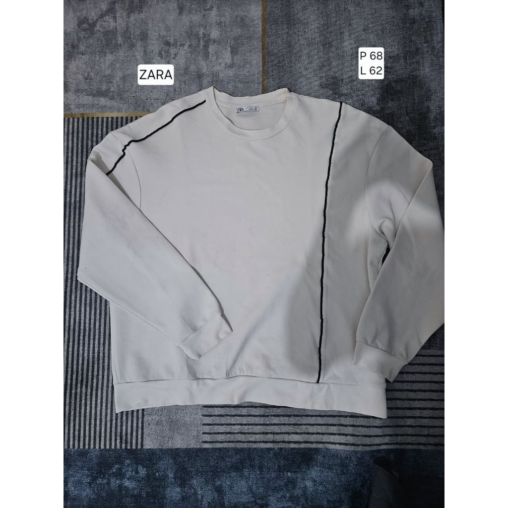 outer crewneck zara man
