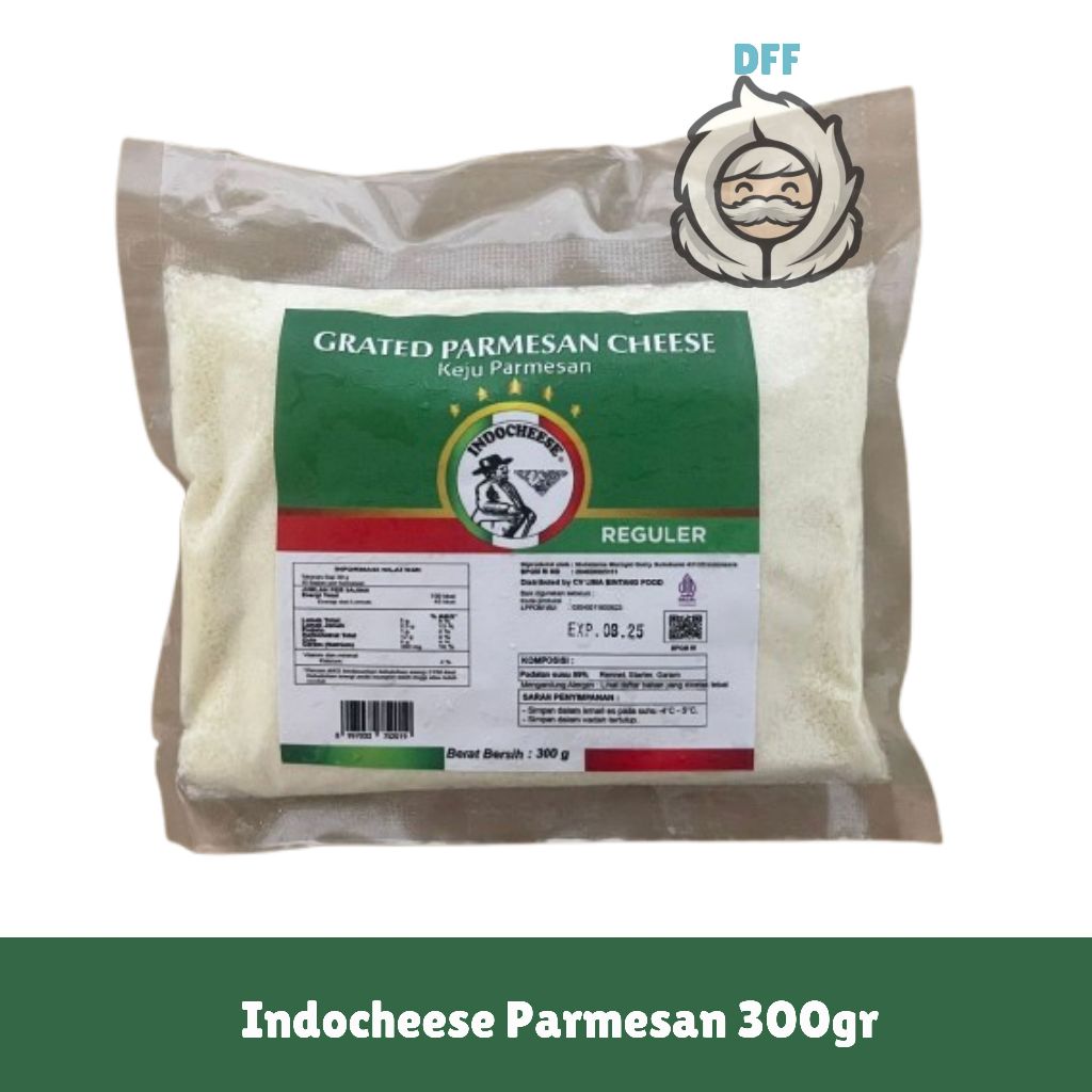 Indocheese Parmesan Bubuk 300g | Keju Parmesan Powder untuk Taburan