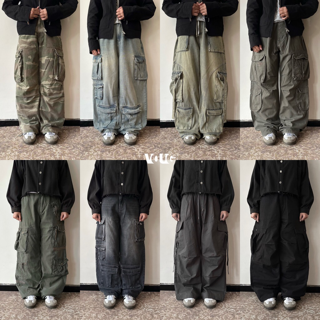 Cargo Pants | Multipocket Cargo | Military Cargo | Wide Leg Cargo | Cargo Jeans | Celana Cargo | Was