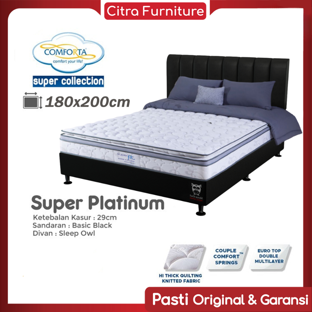 Citra Furniture COMFORTA ® Comforta Spring bed Super Fit Super Platinum Full set Springbed