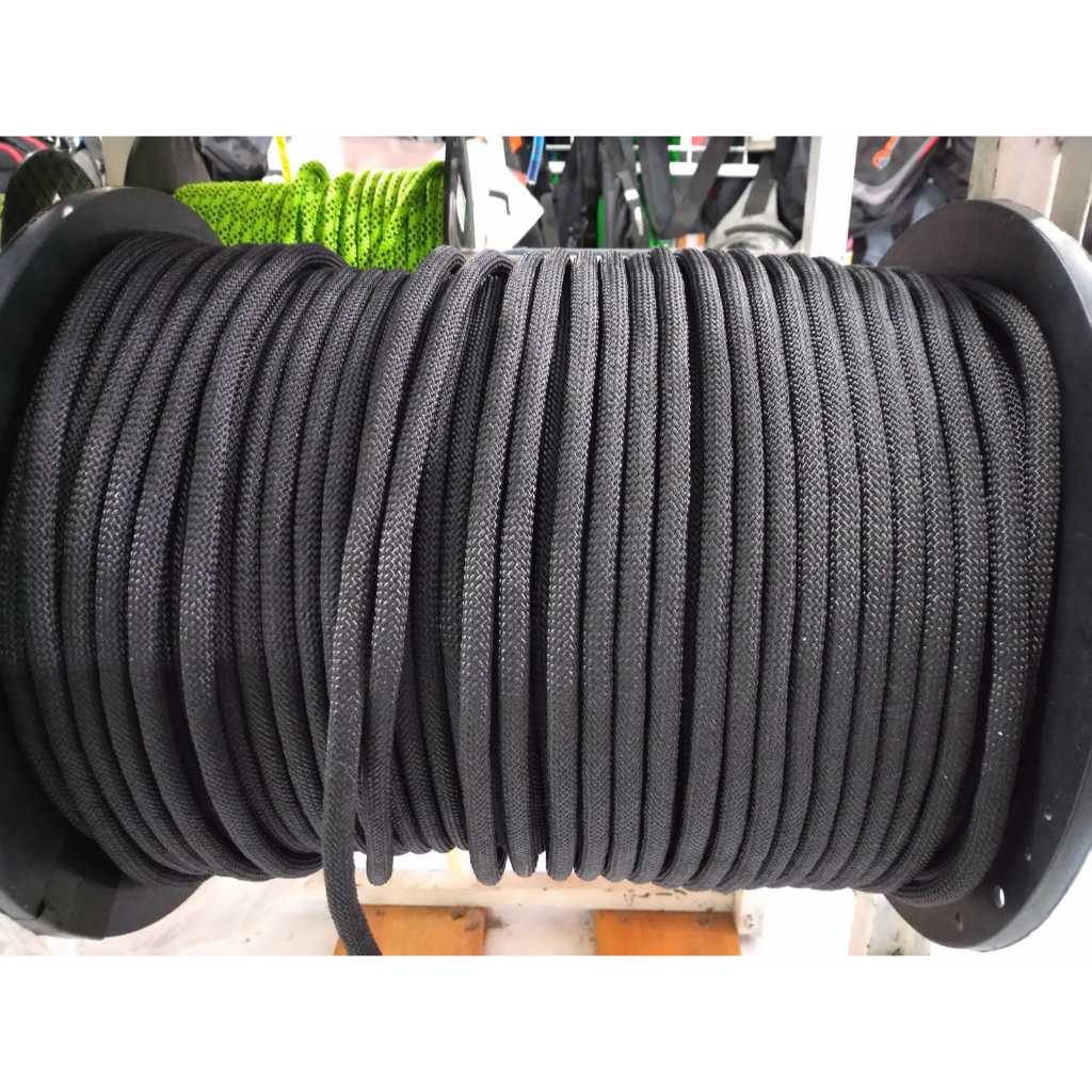 PRUSIK SAFETY 8 MM PRUSIK 8 MM TALI PRUSIK 8 MM ERRA HITAM ECERAN PER METER