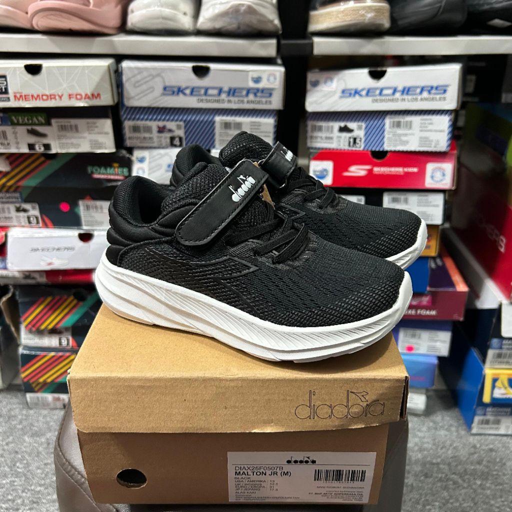 SEPATU WALKING KIDS DIADORA MALTON JR BLACK