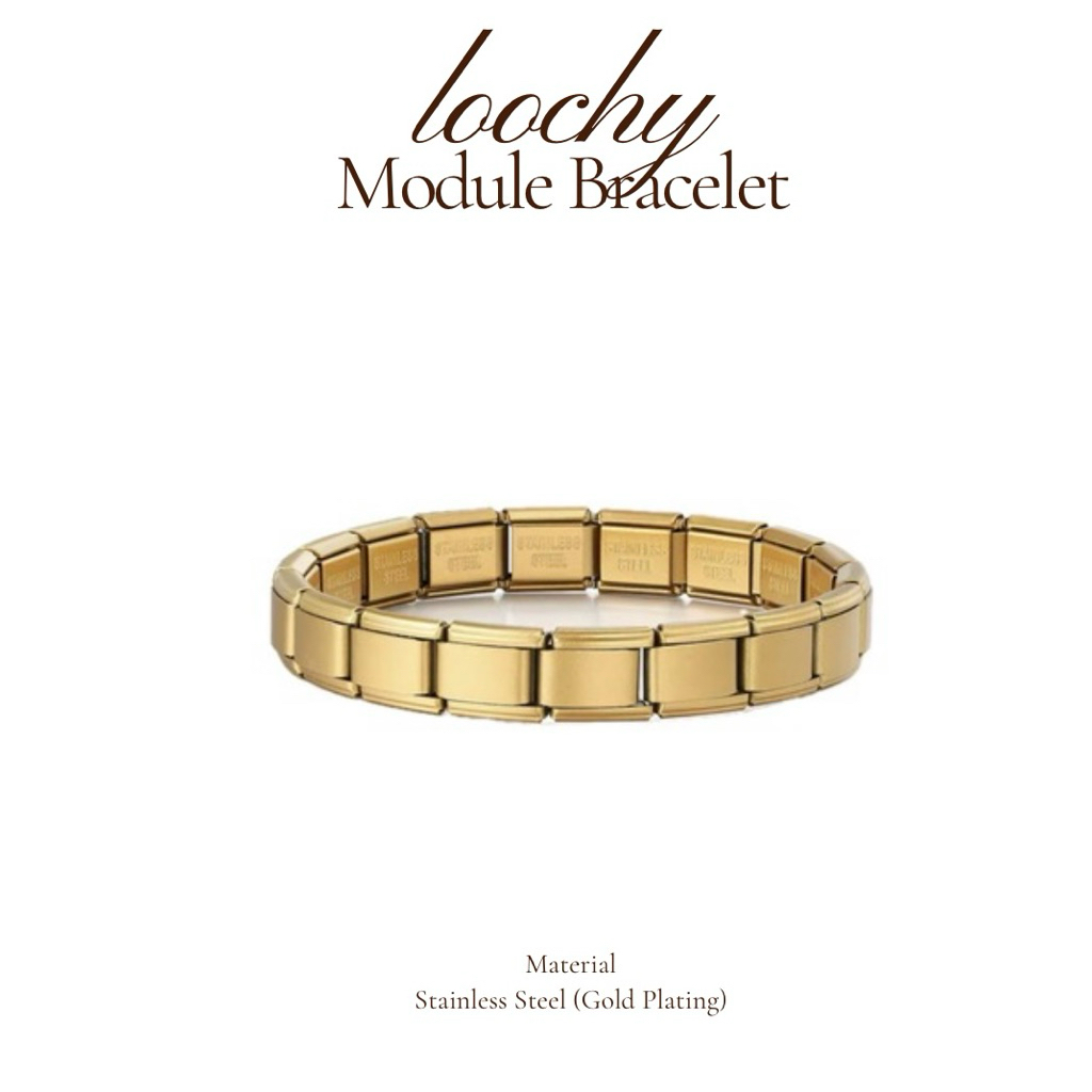 GOLD Module Italian Bracelet Glossy