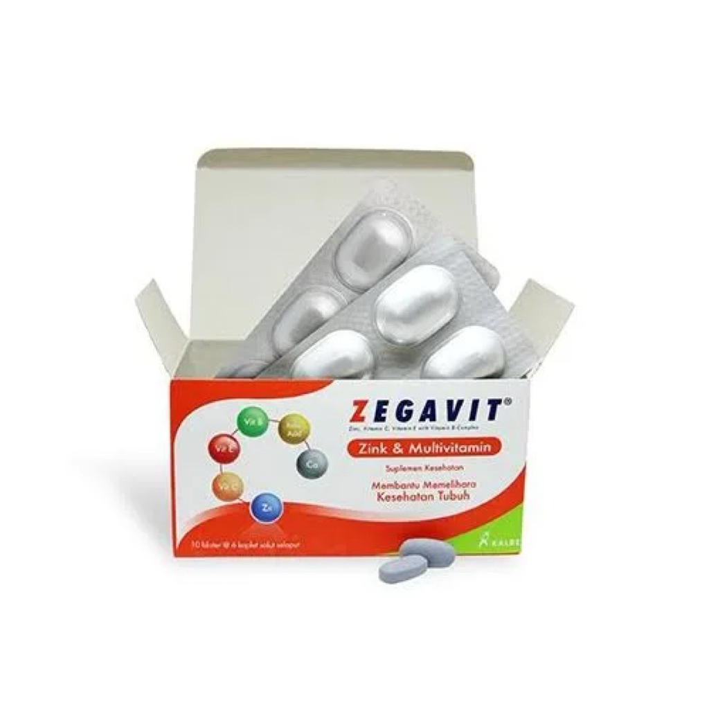 Zegavit Tablet Multivitamin / Vitamin C with Znc Membantu Memelihara Kesehatan Tubuh
