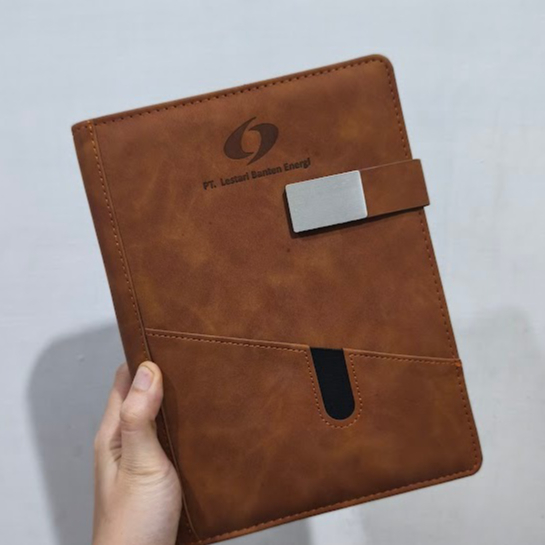 [BISA CUSTOM] Buku Binder Kulit Premium A5 Bisa Custom/ Buku Binder Notebook Agenda Kulit A5 Bisa Cu
