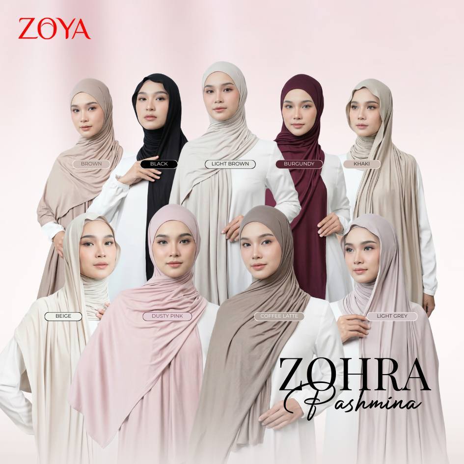 Zoya Hijab Pashmina Polos Zohra