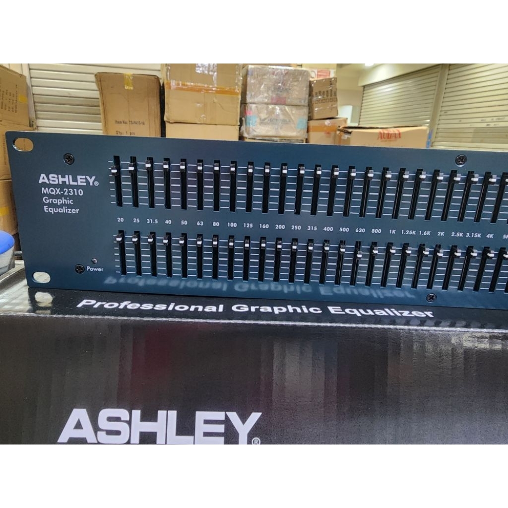 EQUALIZER ASHLEY MQX 2310 / MQX2310 OUTPUT SUBWOOFER ORIGINAL 2 x 31CH