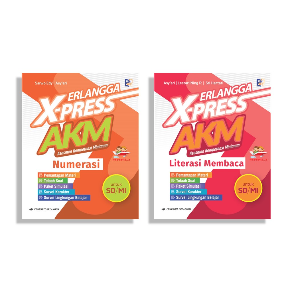 [Penerbit Erlangga] ERLANGGA X-PRESS AKM NUMERASI & LITERASI MEMBACA SD/MI