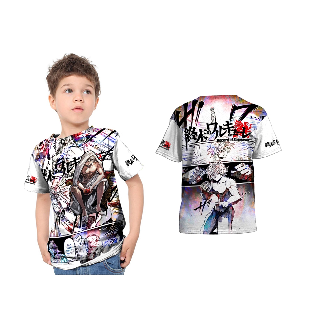 Baju Kaos Jersey Anak Record Of Ragnarok Adam Karakter Anime Manga Custom Full Print