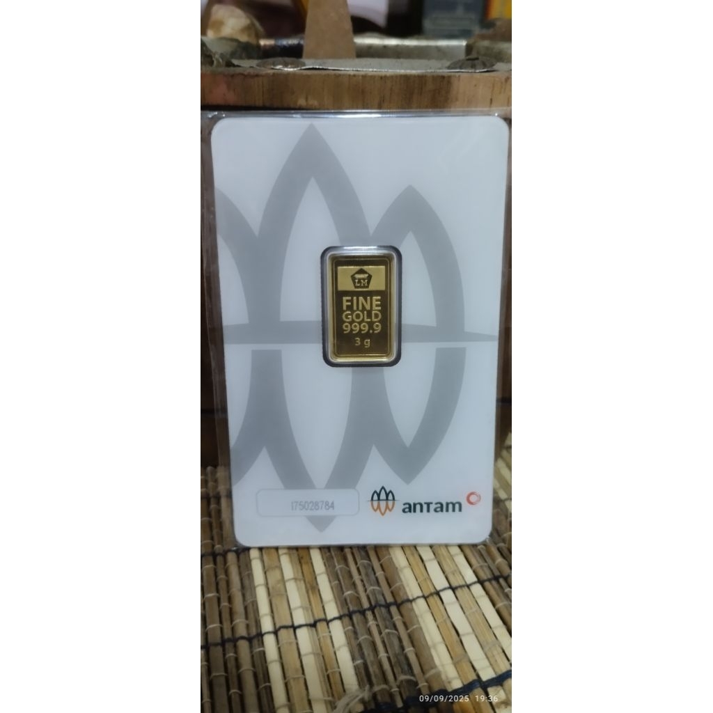 Logam Mulia Emas Antam 3 Gram - Kadar 24K,