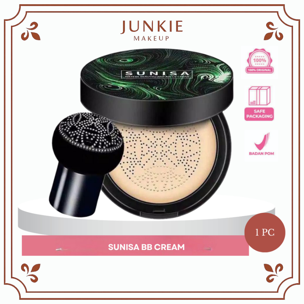 Sunisa Water Beauty & Air Pad CC Cream 20g SPF 50++ Sunisa Cushion Waterproof Sunisa Bedak Glowing A
