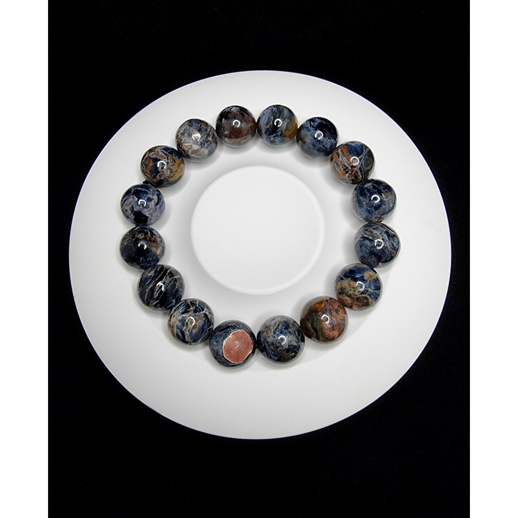 Gelang Batu Pietersite Namibia HQ Full Natu 12.9mm C1578