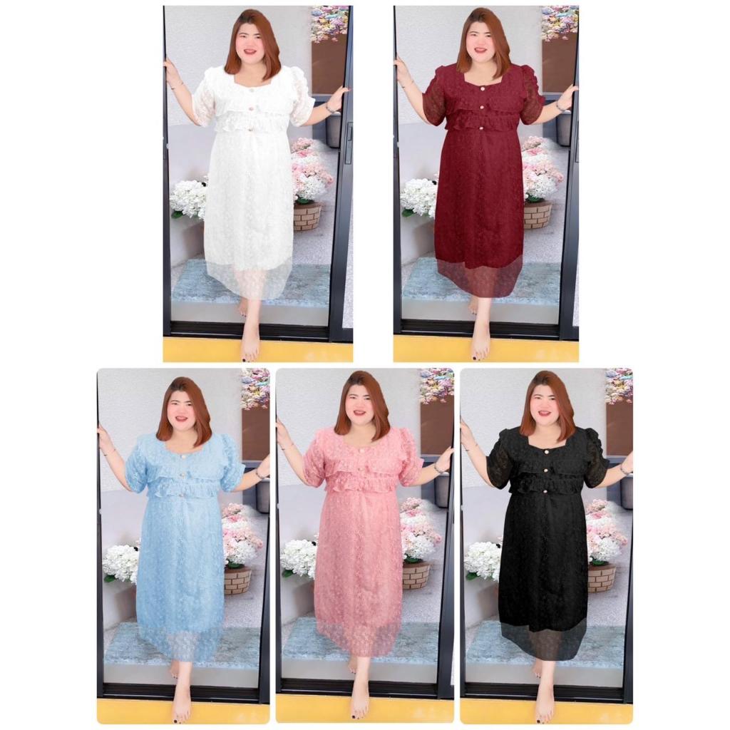 Jms  - 761 / gaun pesta big size / Long dress big size / dress panjang wanita jumbo / gaun panjang p
