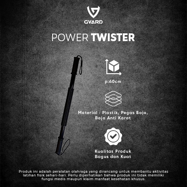 GVARD Power Twister Alat Fitness Pembentuk Otot Perut Otot Lengan Otot Dada Alat Fitness Olahraga Ru