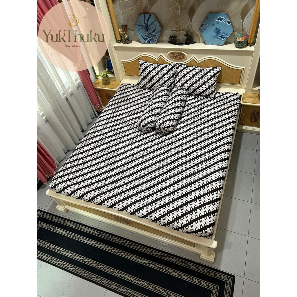 Sprei Motif Batik aesthetic Jogja sprei Sprei motif batik elegant