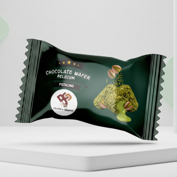 Coklat Wafer Belgium Pistacio 20GR Original Mandinah 1pcs/satuan
