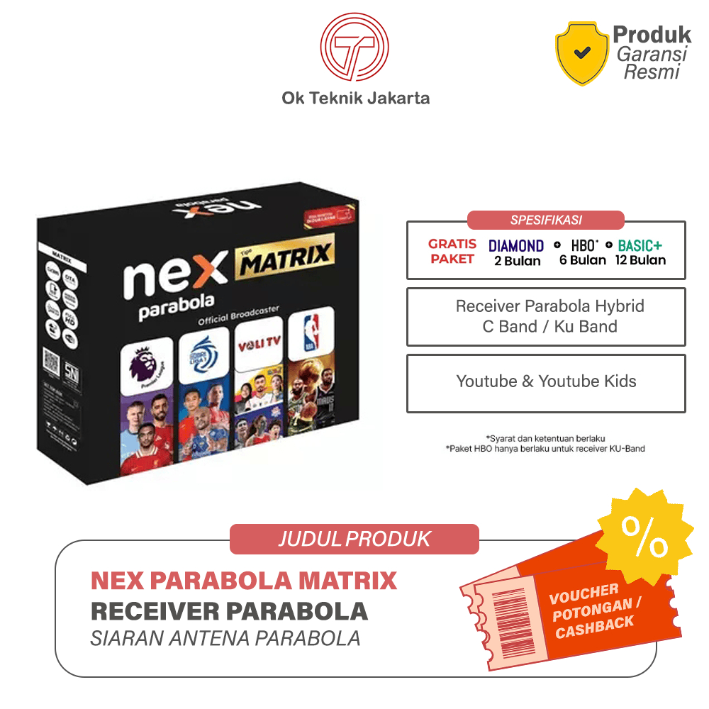 NEX - Receiver Parabola Nex Parabola Tipe Matrix / Receiver Parabola Matrix