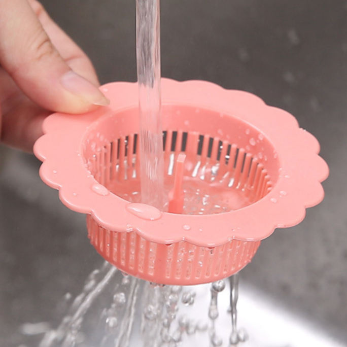 RIMU Saringan Wastafel PVC Desain Bunga