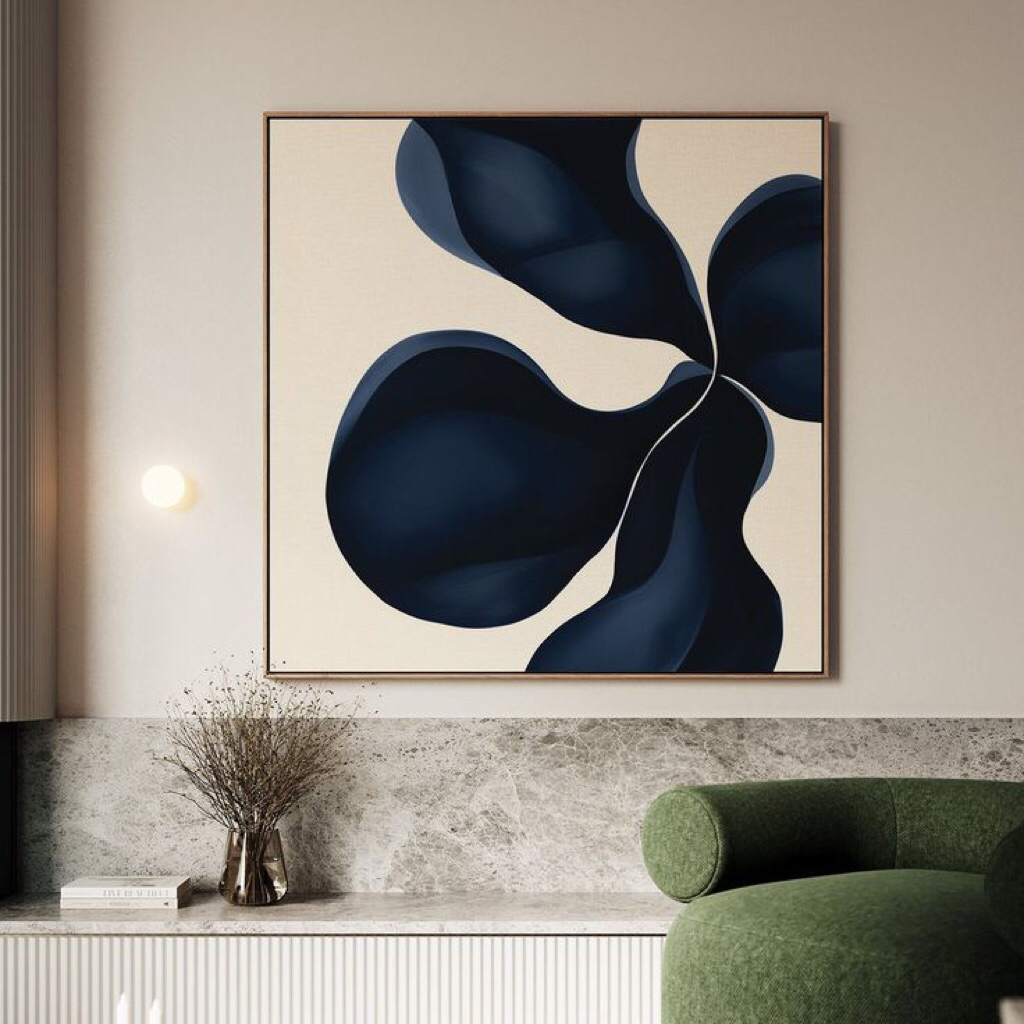 Lukisan Dinding Bunga Aesthetic