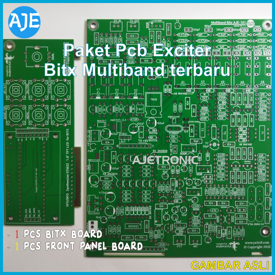 Pcb Bitx Ssb Transceiver Multiband tanpa LPA