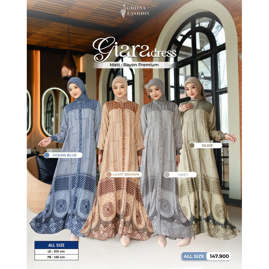 Ghiina Fashion - Dress / Gamis / Giara Dress Ghiina Fashion