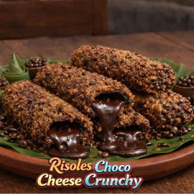 Risoles Choco Cheese Crunchy | Risol Coklat Keju Lumer FROZEN Isi 5