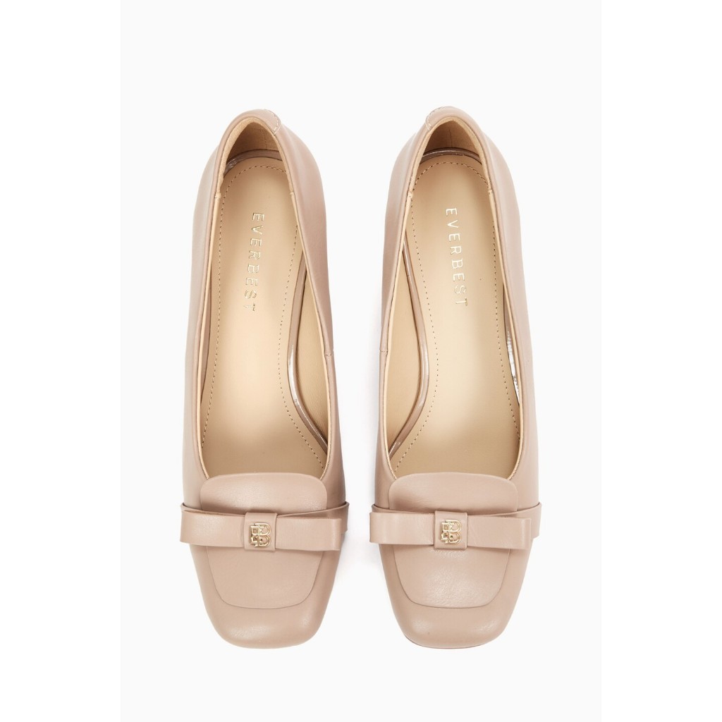 Everbest NYELLA Heels Pumps Wanita Black & Taupe