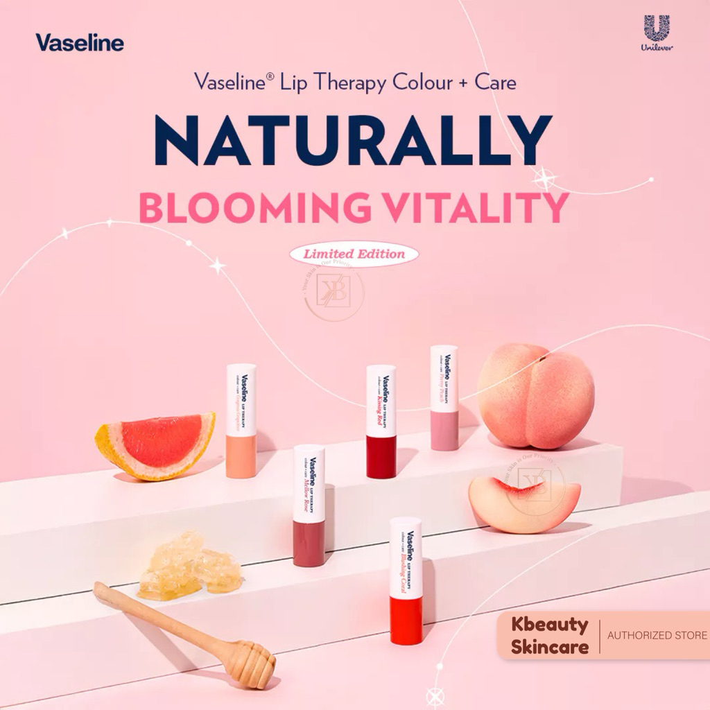 Vaseline Lip Therapy Colour+Care KOREA 4.2gr – Premium Vaseline Lip Care – Pelembab Bibir / Lip Balm