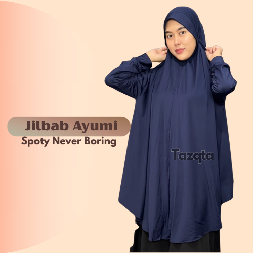 Jilbab Ayumi Hijab Lengan Panjang Instant Syari Terbaru