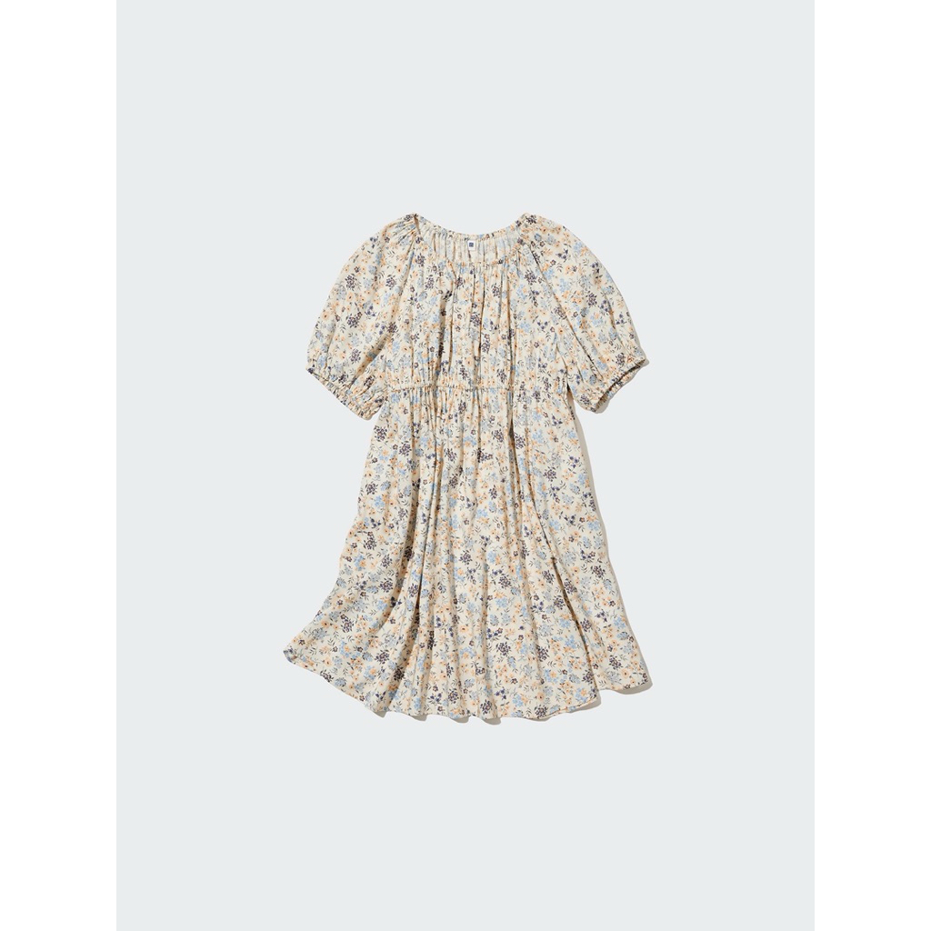 DRESS RAYON MOTIF UNIQLO KIDS