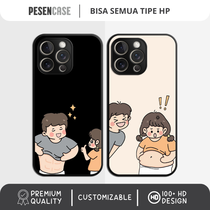 [PREMIUM] Casing Case HP Couple All Type Iphone Android Samsung Oppo Reno Vivo Xiaomi Redmi Realme I