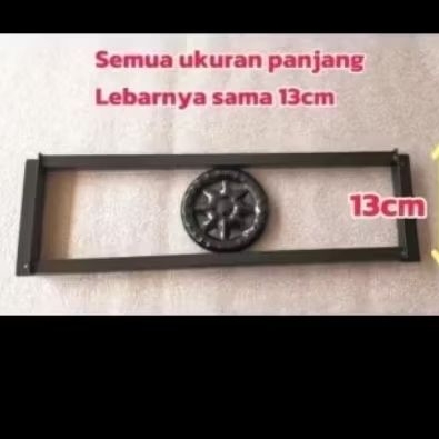 Teralis Jendela Portabel Minimalis Bahan Besi Hollow 1.5x1.5cm 30-170cm Hitam Putih