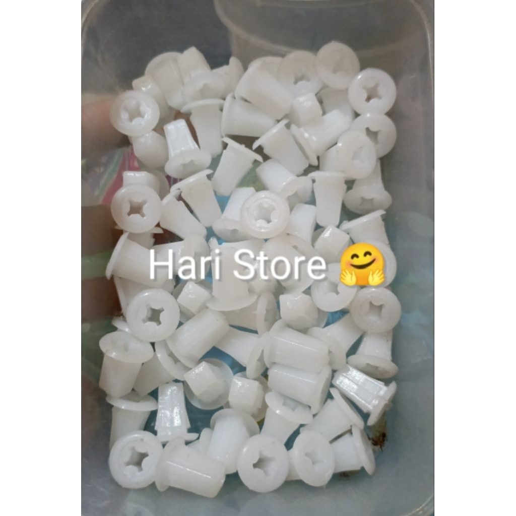 ( 10 Pcs ) KLIP KANCING DUDUKAN BAUT UNTUK BEMPER SPAKBOR BODY MOBIL TOYOTA, HONDA, DAIHATSU, NISSAN