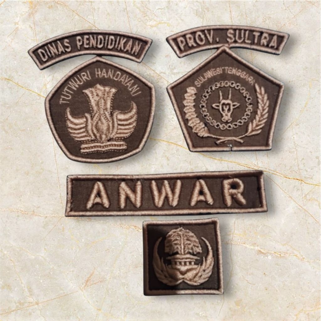 BORDIR TIMBUL LOGO DINAS PENDIDIKAN