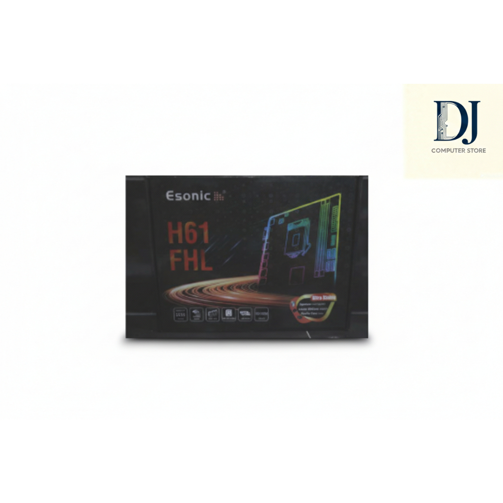 MOTHERBOARD ESONIC H61 LGA 1155 DDR 3 WARANTY 1TH - DJ COMPUTER STORE