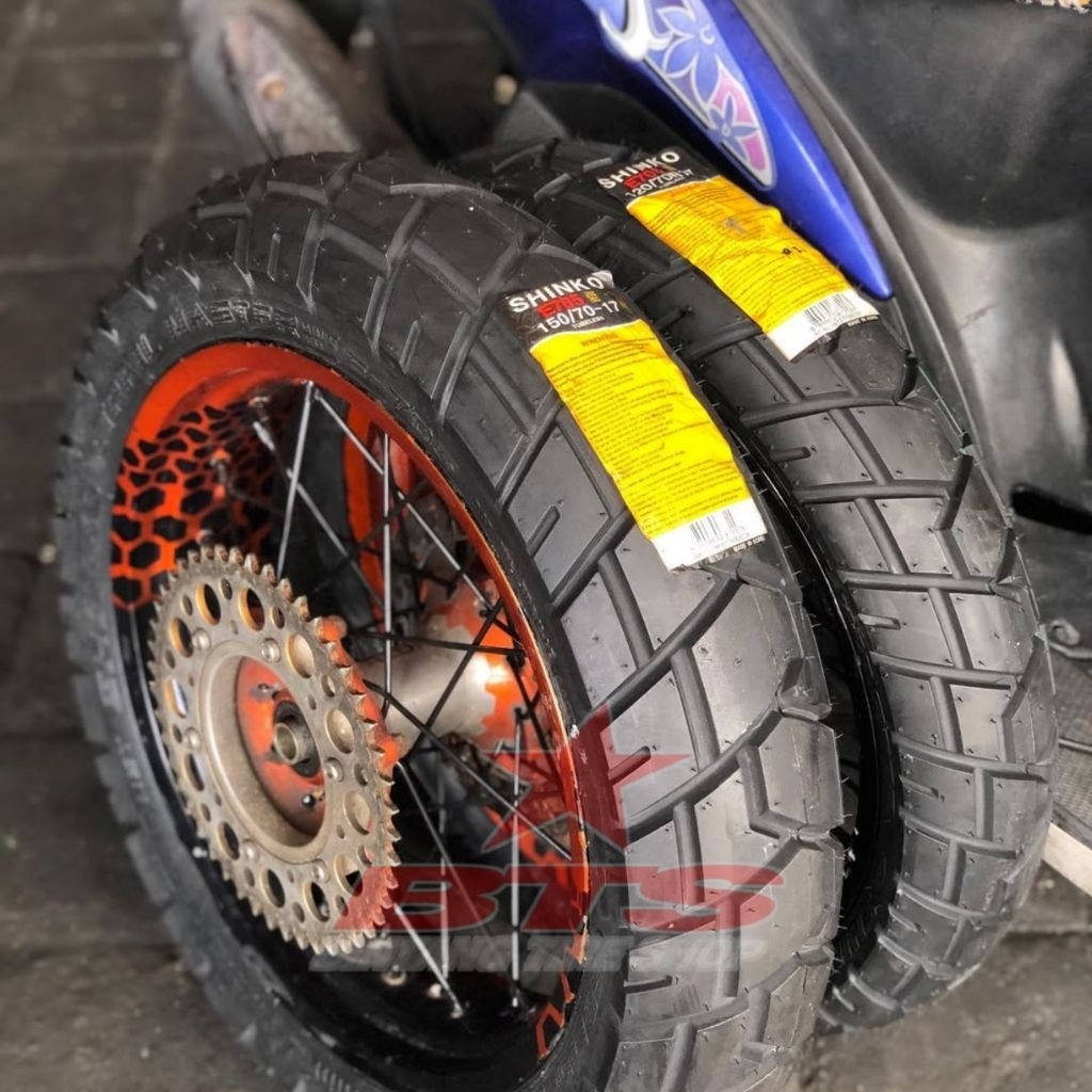 Ban Shinko E705 120/70-17 & 150/70-17 Trail Master Dual Purpose Kustom