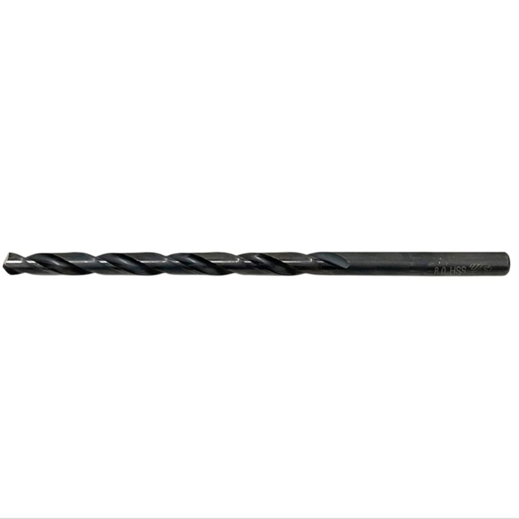 drill long mata bor 8mm hss mata bor besi 8.0 mm long 145mm bekas mulus