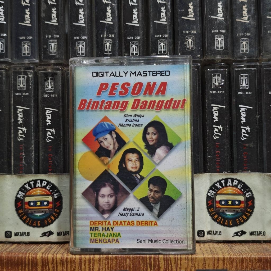 Kaset - Pesona Bintang Dangdut - Kompilasi Indonesia - Rhoma Irama, Meggi Z, Dian Widya, Kristina, H