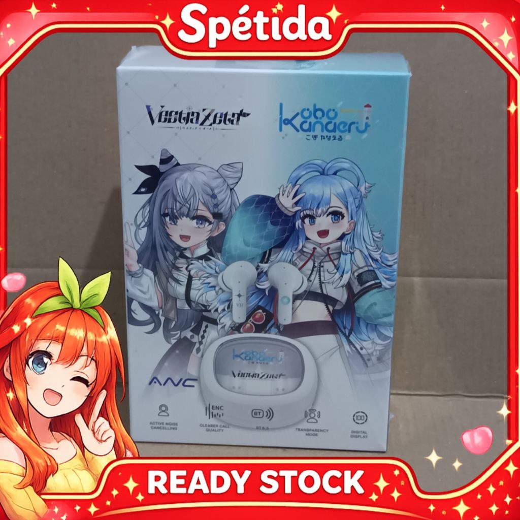 Fantech X Hololive Exclusive Collaboration TWS Groove ANC FT20 KOBO Kanaeru - TWS FANTECH Groove ANC
