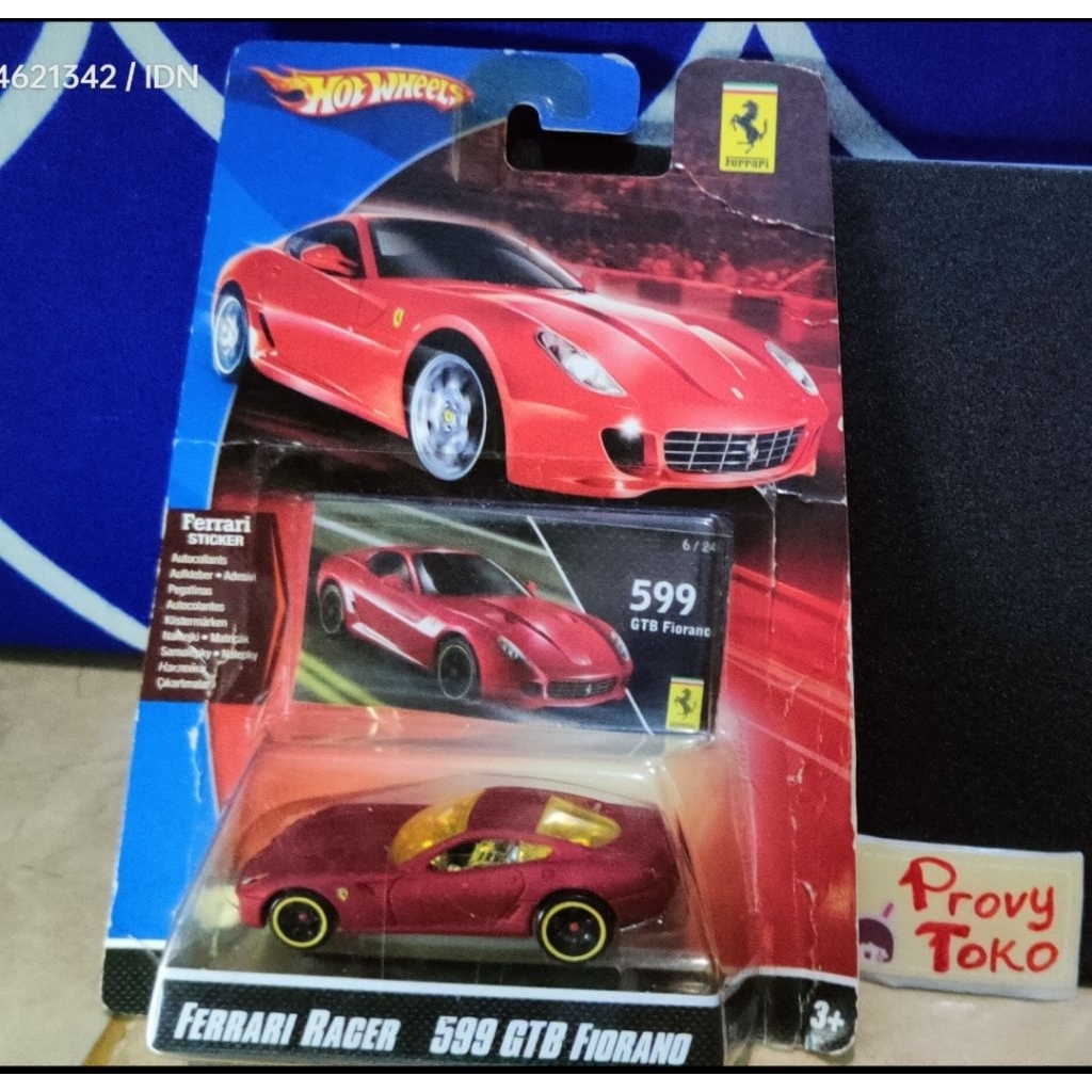 hotwheels Ferrari Racer Ferrari 599 GTB Fiorano red dov rare