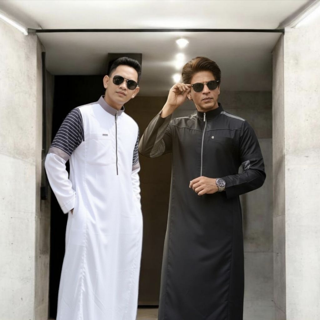 Gamis Atqiya Hayyan & Jamil by Hawi / Jubah Pria lengan panjang / Thobe / Gamis laki-laki dewasa, re