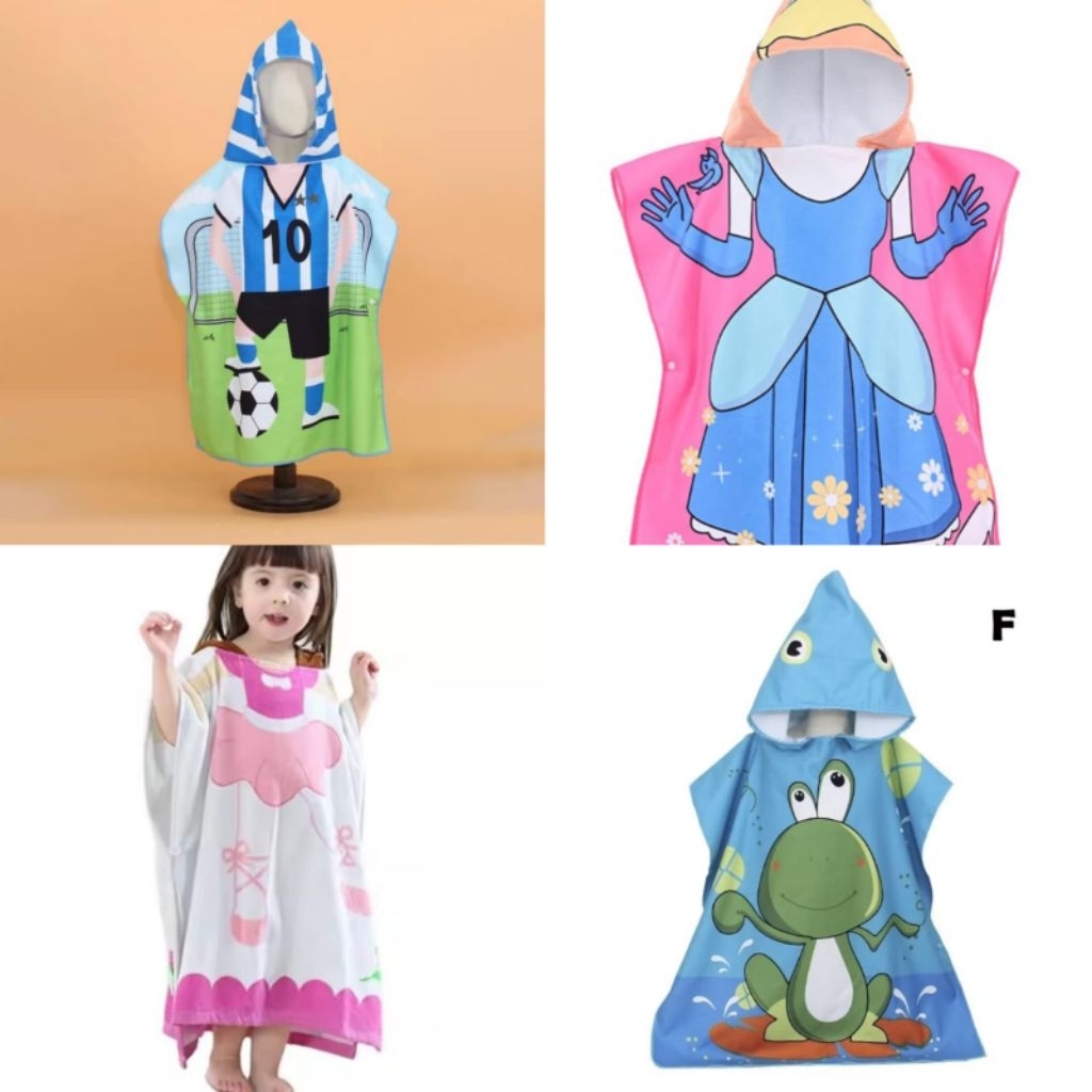 HR3 HANDUK PONCO JUMBO 70CM X 150CM / HANDUK PONCO ANAK USIA 7T-13T / HANDUK RENANG JUMBO/ HOODIE KA