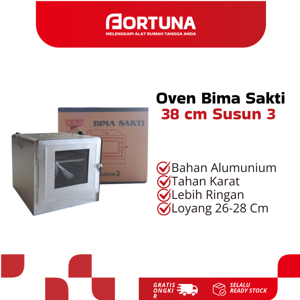 Oven Bima Sakti 38 cm Susun 3 / Oven Tungku / Oven Tangkring / Oven Kompor