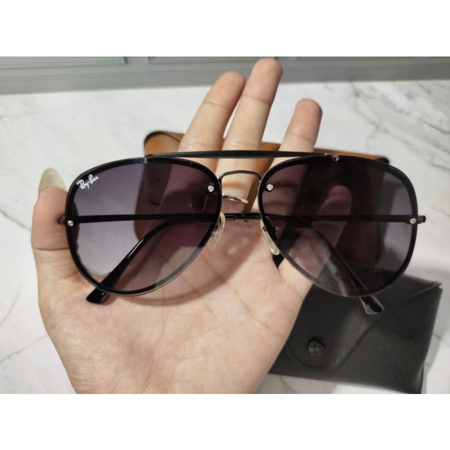 Kacamata Rayban Original Aviator Blaze RB3584 Hitam Secen