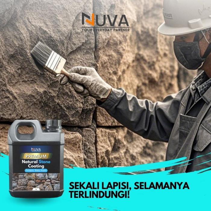 NUVA -  Coating Batu Alam NATURAL STONE COATING Pembersih Batu Alam